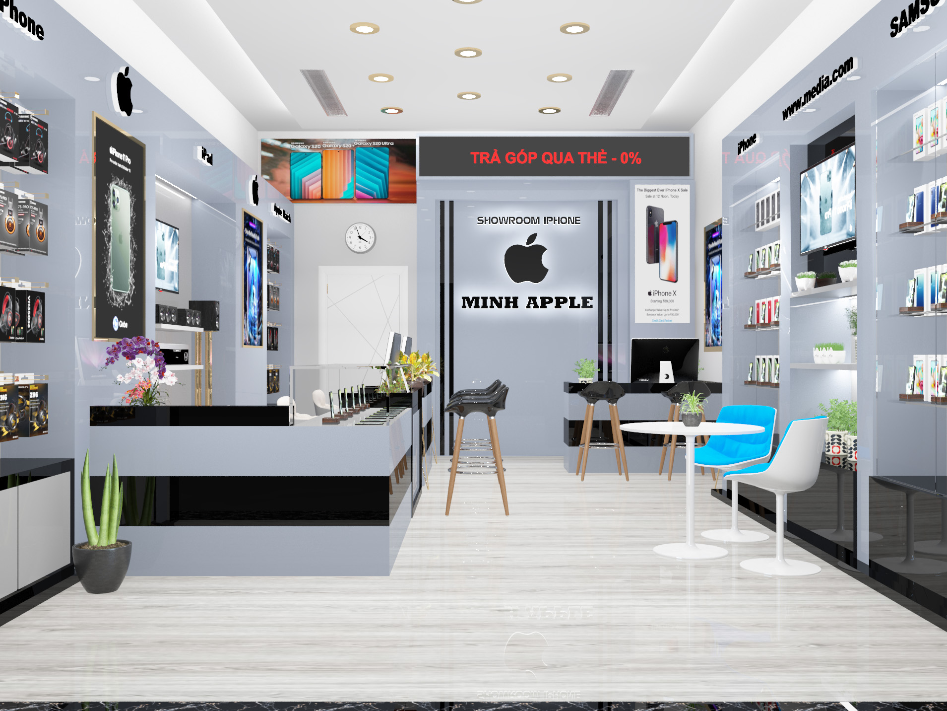 Thiết Kế Thi Công Spa, Shop — Không gian sau thi công