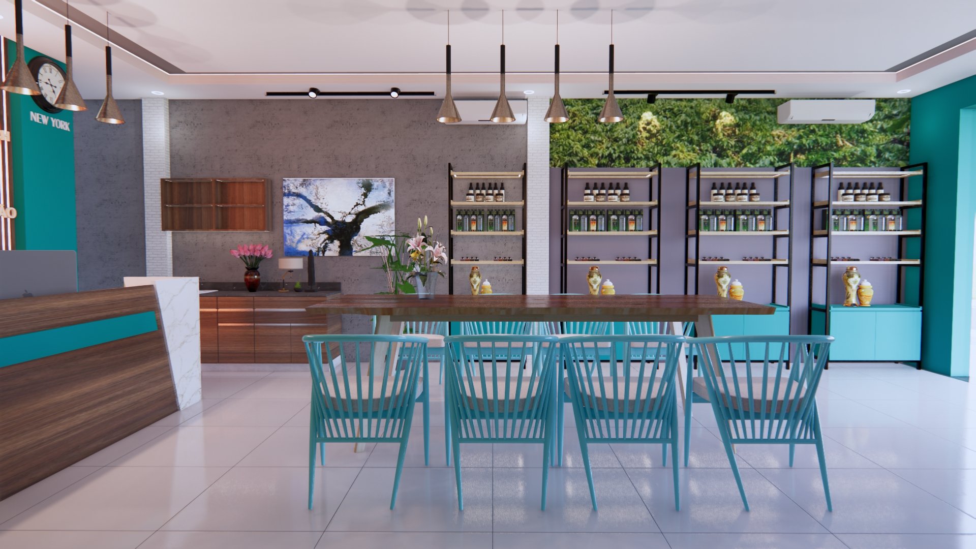 Thiết Kế Và Thi Công Shop Cafe Nam Sơn