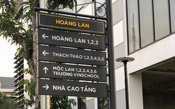 Thi Công Bảng Chỉ Dẫn Tòa Nhà Văn Phòng