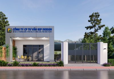 Thi Công Mặt Dựng Aluminium Cho Công Ty B.I.P Design | Chi Nhánh Bình Phước