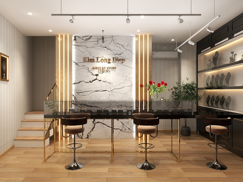 Thiết Kế Và Thi Công Showroom Trang Sức | Kim Long Điệp Luxury