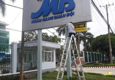 Thi Công Pano Ngoài Trời | Ngân Hàng Quân Đội MB Chi Nhánh Tại Bình Dương