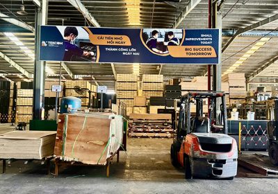 Thi công thiết kế banner quảng cáo nhà xưởng Tekcom – Giải pháp tối ưu hình ảnh chuyên nghiệp từ Design Akay